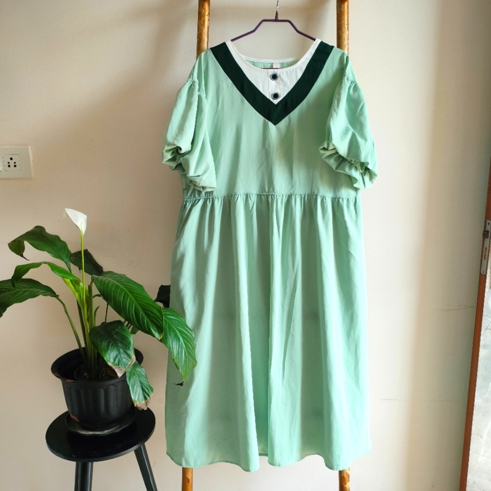 Preppy Colourblock Skater Dress - Picture 1 of 11